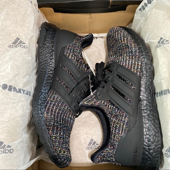 Adidas UltraBOOST 3.0 Black Multi-Color Mens NIB - Picture 7 of 7